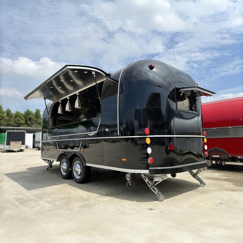 Black rounded food - black, trailer
