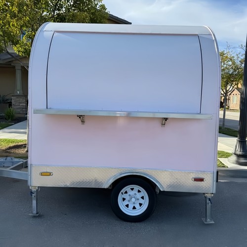 Pink mobile food trailer - mobile,