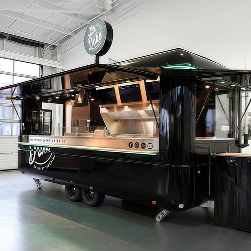 Vintage food truck trailer - vintage,