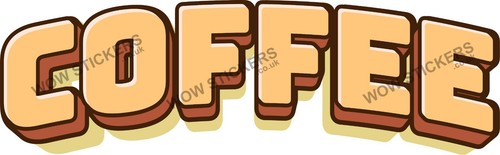 Catering coffee text sticker - text, a